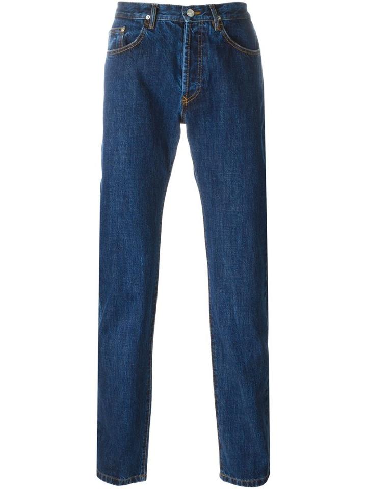 Kenzo Straight Leg Jean, Men's, Size: 33, Blue, Cotton