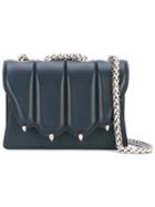 Marco De Vincenzo - Pawl Shoulder Bag - Women - Calf Leather - One Size, Blue, Calf Leather