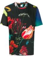Paul Smith Floral Print T-shirt - Black