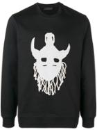 Diesel Black Gold Mask Print Sweatshirt