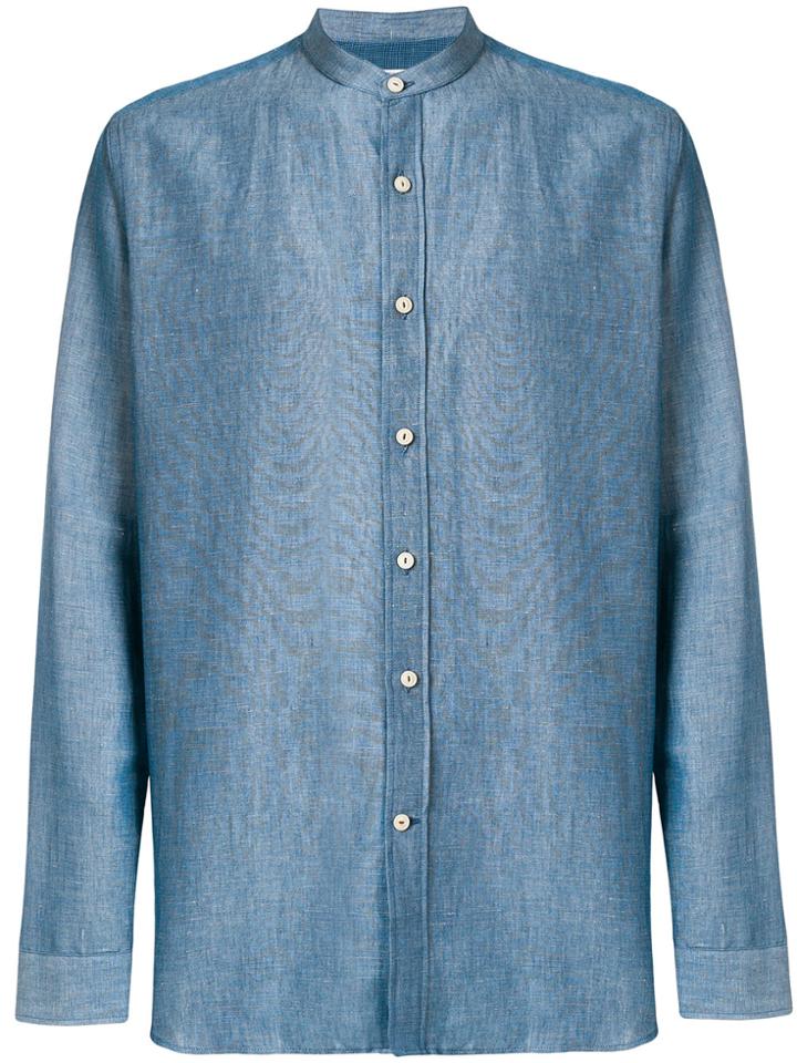Loro Piana Buttoned Up Casual Shirt - Blue