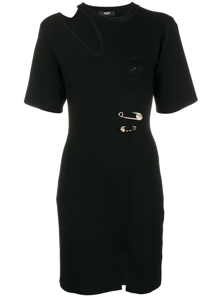 Versus Asymmetric T-shirt Dress - Black