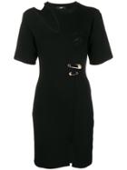 Versus Asymmetric T-shirt Dress - Black