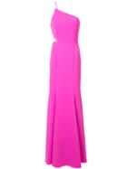 Jay Godfrey Long One-shoulder Gown - Pink & Purple