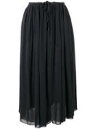 Kristensen Du Nord Sheer Straight Skirt - Black