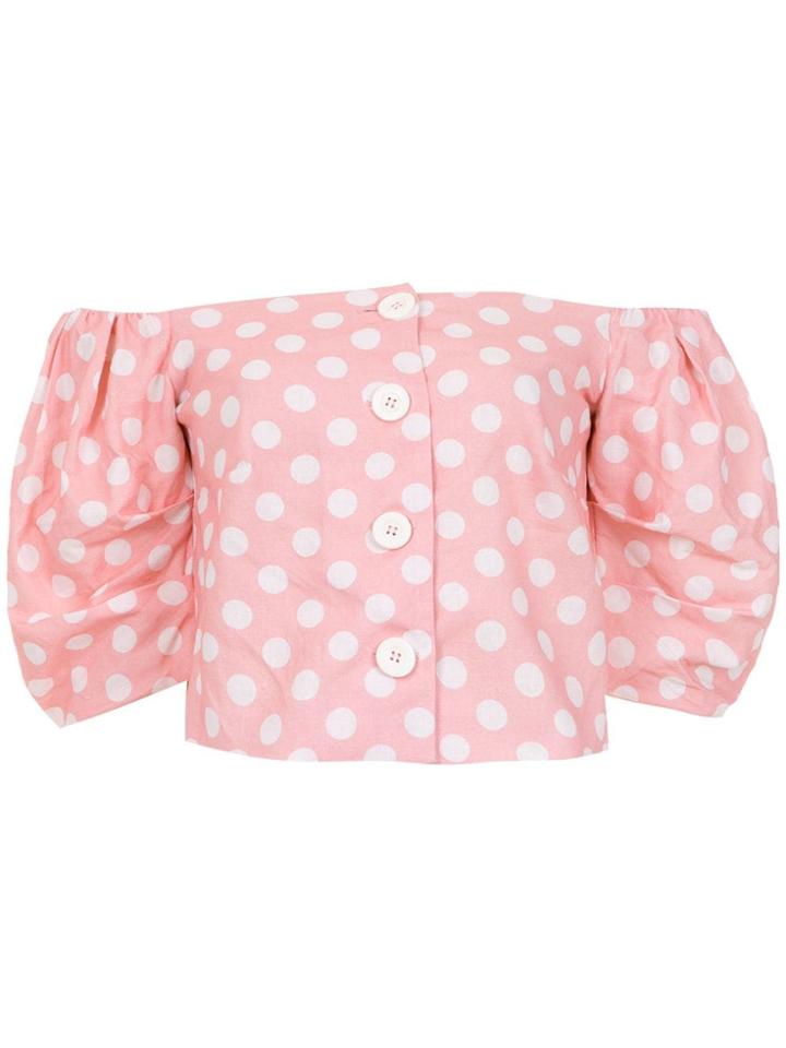 Cruise Jaspe Polka Dotted Top - Pink