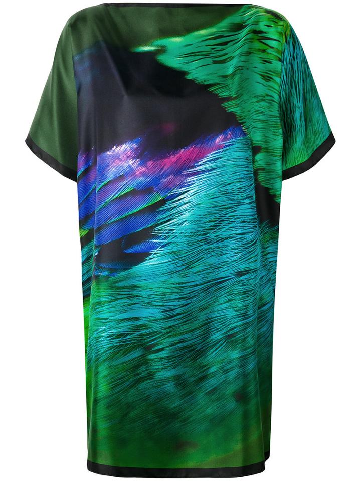 Max Mara - Abstract Print T-shirt Dress - Women - Silk - M, Silk