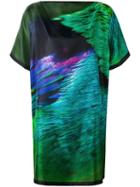 Max Mara - Abstract Print T-shirt Dress - Women - Silk - M, Silk