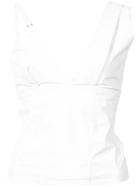 Joshua Millard Mismatched Strap Vest - White