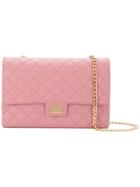 Designinverso Quilted Crossbody Bag - Pink & Purple