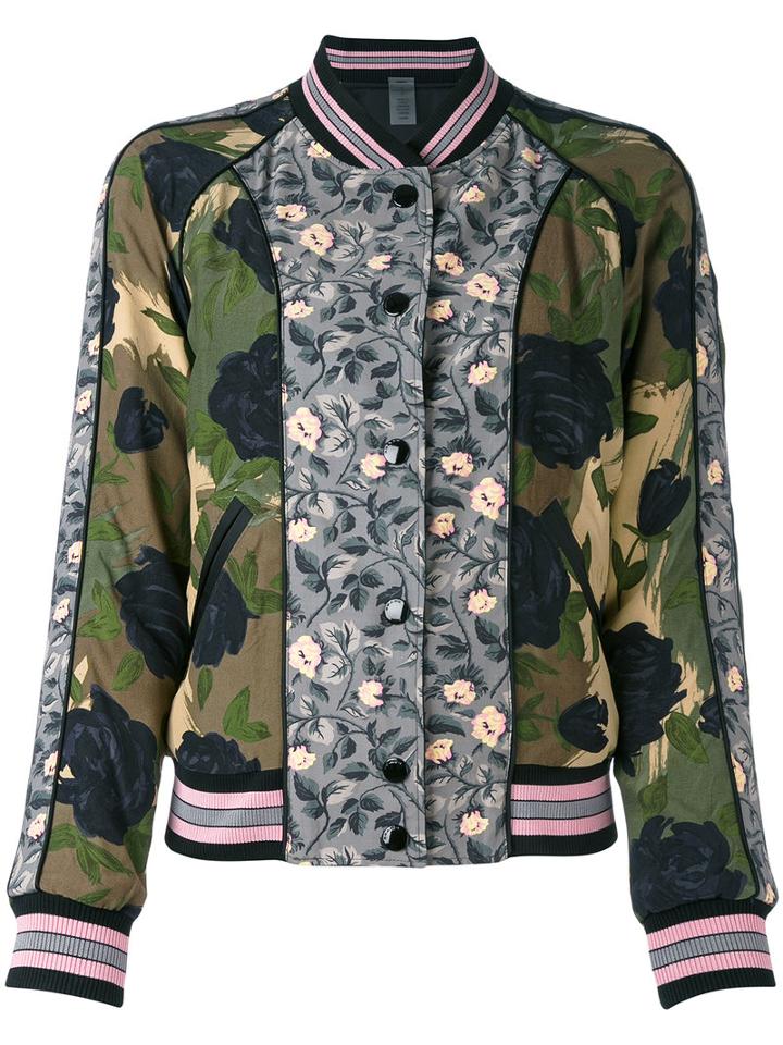 Coach - Printed Reversible Bomber Jacket - Women - Polyester/viscose - 6, Green, Polyester/viscose