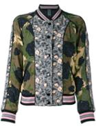 Coach - Printed Reversible Bomber Jacket - Women - Polyester/viscose - 6, Green, Polyester/viscose