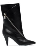 Givenchy Zip-detail 80 Leather Ankle Boots - Black