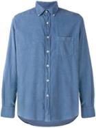 Glanshirt Velvet Shirt Pocket - Blue