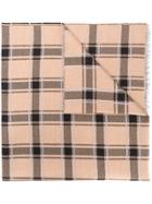 Givenchy Checked Scarf - Brown
