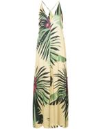 Osklen Tropical Print Dress - Yellow & Orange
