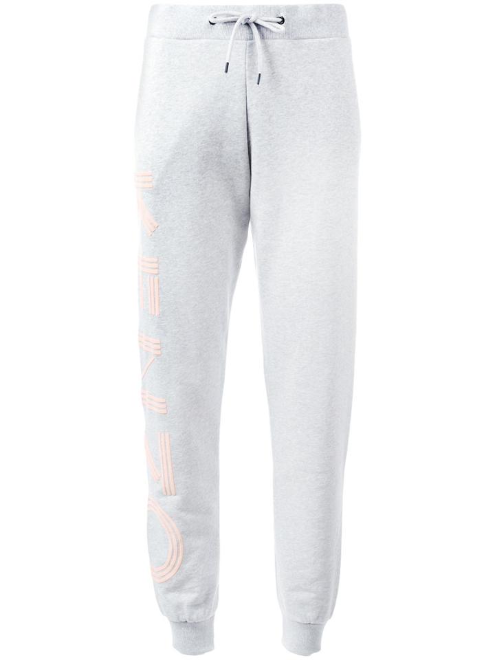 Kenzo - Logo Appliqué Trackpants - Women - Cotton - S, Grey, Cotton