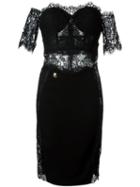 Philipp Plein Off-shoulder Lace Dress