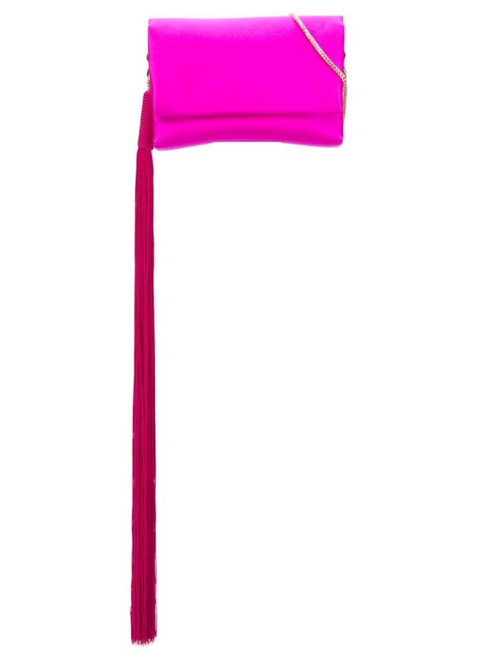 Galvan Tassel Detail Shoulder Bag - Pink