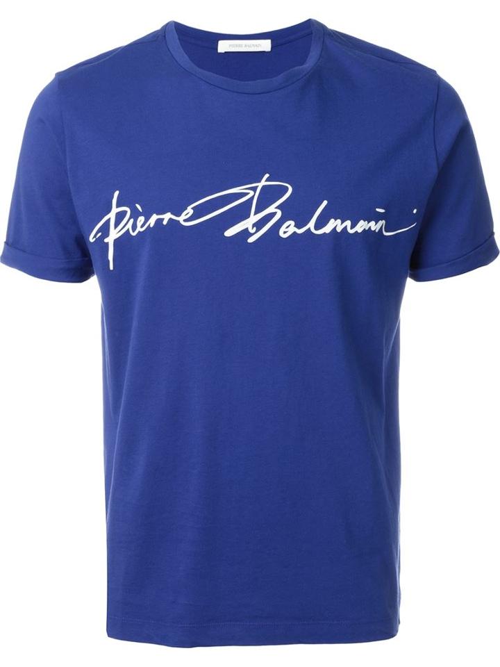Pierre Balmain Signature Print T-shirt