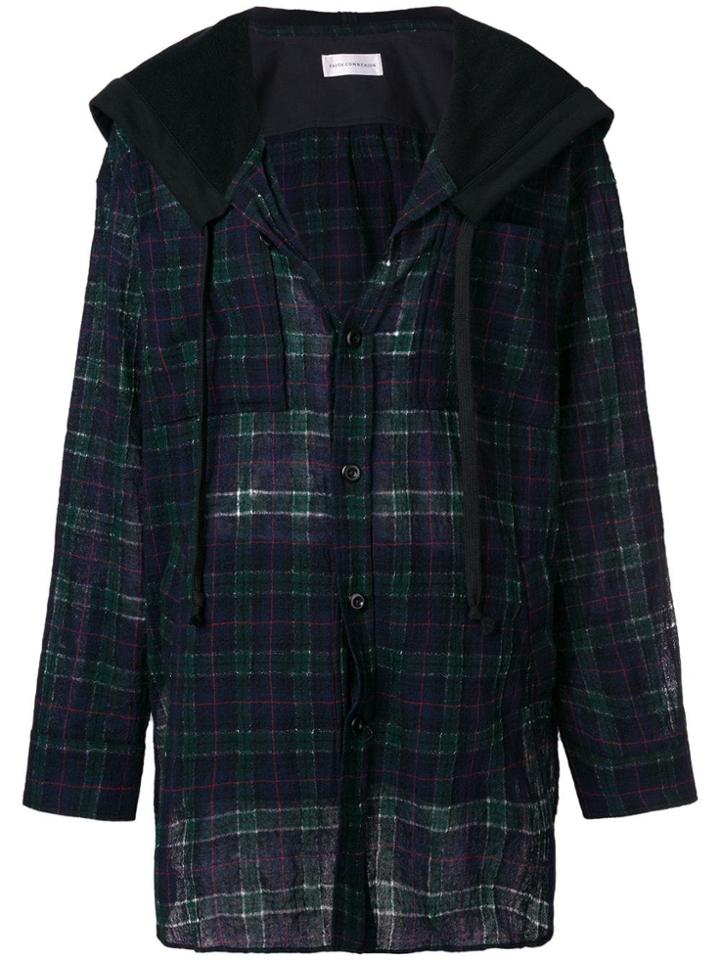 Faith Connexion Checked Shirt Jacket - Blue