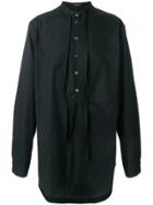 Ann Demeulemeester Longline Loose Fit Shirt - Black