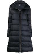 Save The Duck Padded Zip-front Coat - Black