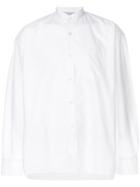 Eleventy Collarless Shirt - White