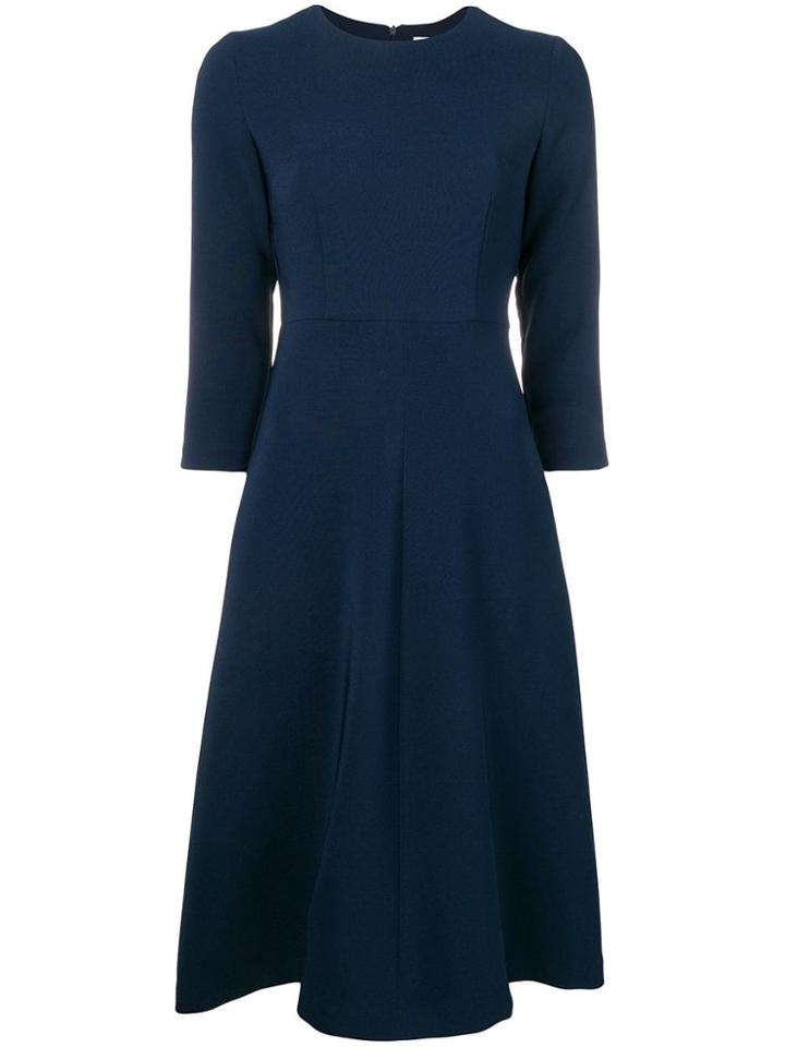 P.a.r.o.s.h. Fitted Plain Dress - Blue