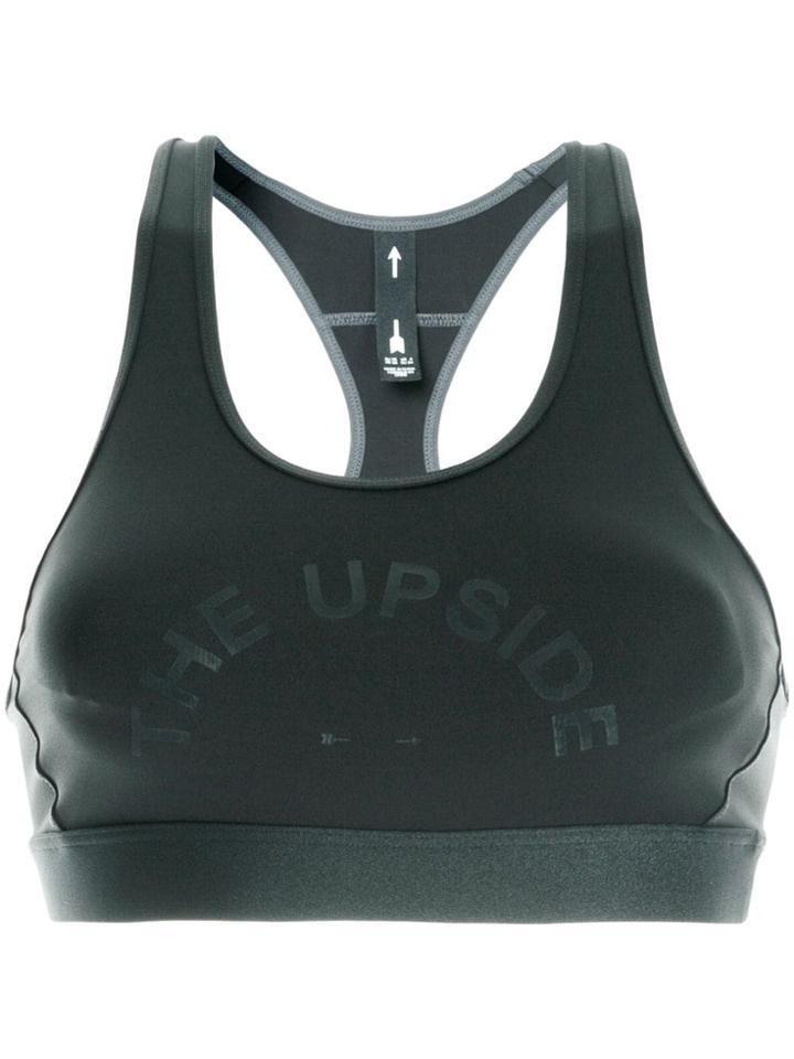 The Upside Logo Bra Top - Grey