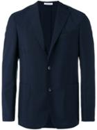 Boglioli Slim-fitting Blazer Jacket, Men's, Size: 50, Blue, Acetate/cupro/wool/mohair