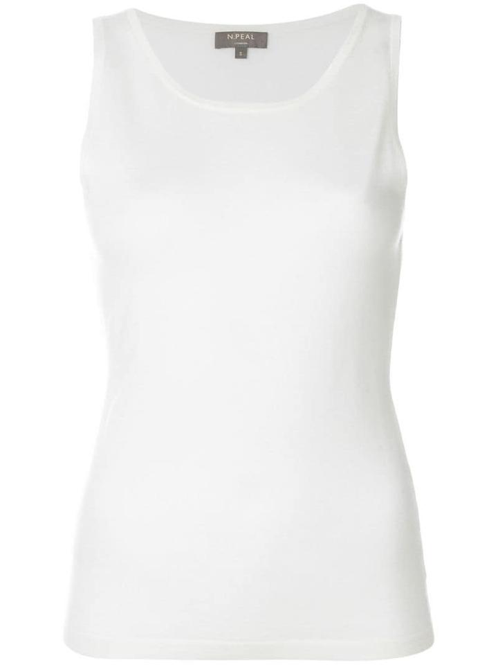 N.peal Cashmere Superfine Shell Top - White