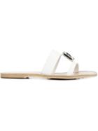Pedro Garcia Iride Sandals, Women's, Size: 37.5, White, Leather/swarovski Crystal