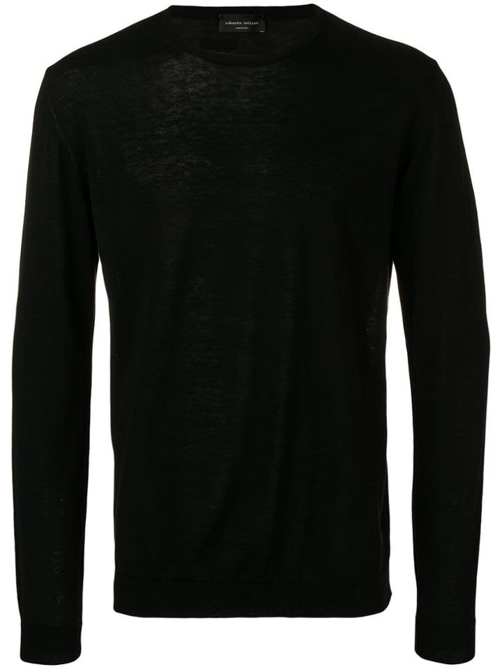 Roberto Collina Longsleeved T-shirt - Black