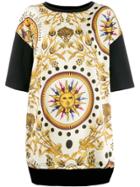 Fausto Puglisi Contrasting Sleeve Printed T-shirt - Neutrals