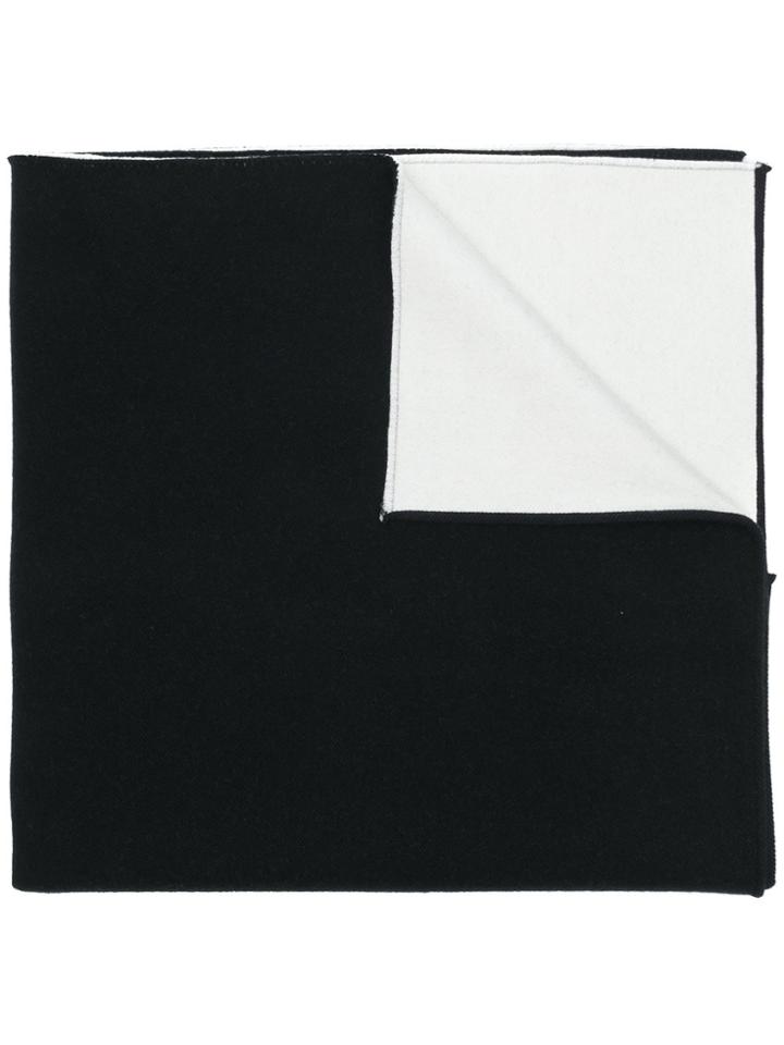 Valentino Contrast Detail Scarf - Black