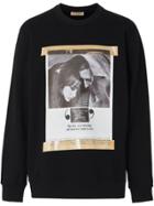 Burberry Archive Campaign Print Cotton Sweatshirt - Black