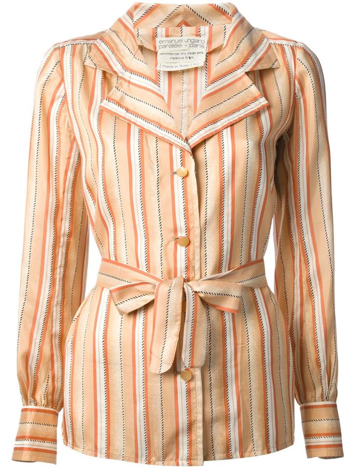Emanuel Ungaro Vintage Striped Shirt - Yellow & Orange