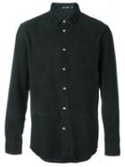 Blk Dnm Suede Shirt