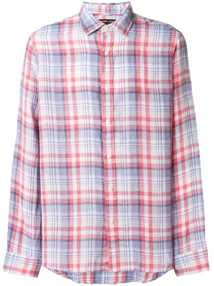 Michael Michael Kors Casual Plaid Shirt - Blue