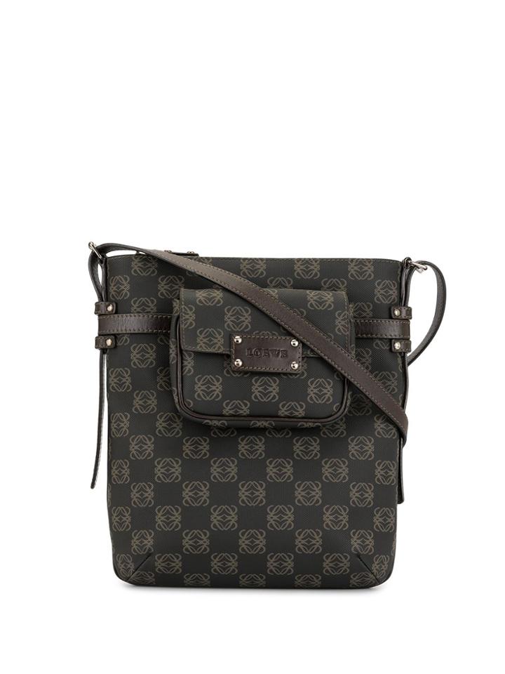 Loewe Pre-owned Anagram Crossbody Bag - Brown