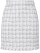 Iro Checked Mini Skirt - White