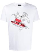 Ps Paul Smith Surf Graphic T-shirt - White