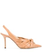 Jimmy Choo Annabelle 85 Knotted Pumps - Neutrals