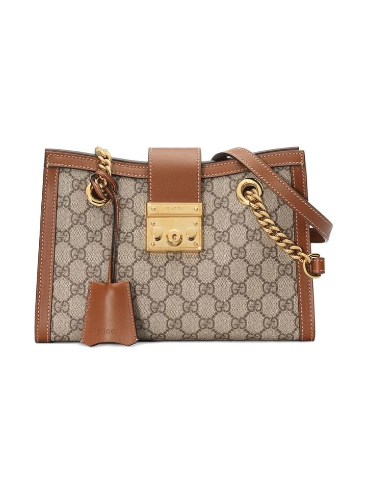 Gucci Padlock Small Gg Shoulder Bag - Neutrals