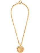 Chanel Vintage Chanel Chain Mirror Pendant Necklace - Metallic