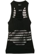 Adidas By Stella Mccartney Knitted Halter Neck Vest - Black