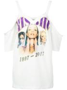 Misbhv - Off-the-shoulder T-shirt - Women - Cotton - L, White, Cotton