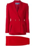 Thierry Mugler Vintage Skirt Suit - Red