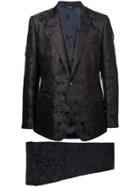 Dolce & Gabbana Floral Three-piece Suit - Black